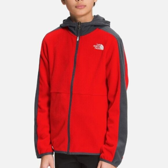 North Face Lightweight Fleece Hoodie Youth Large Full Zip Hoodie Excellent
